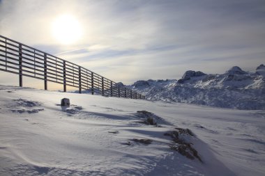 Plato dachstein-krippenstein görünümünü.