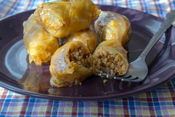 Rollos de col rellenos — Foto de Stock