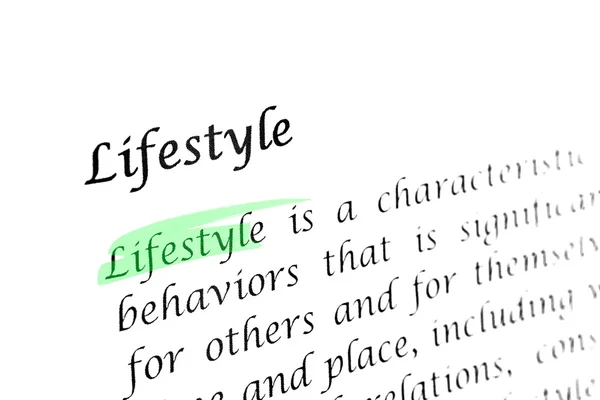 Lifestyle word — Stock Photo, Image