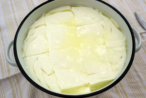 Homemade cheese — Stock Photo, Image