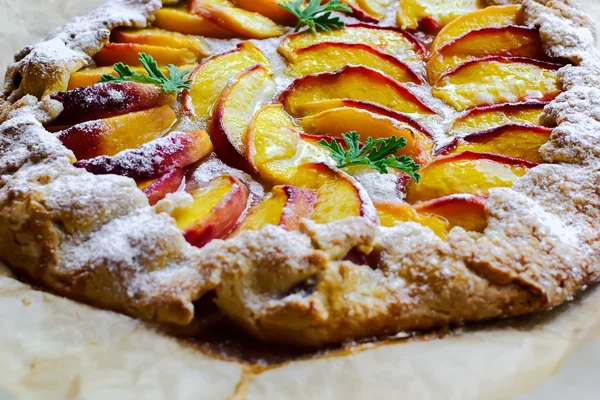 rustik şeftalili pasta