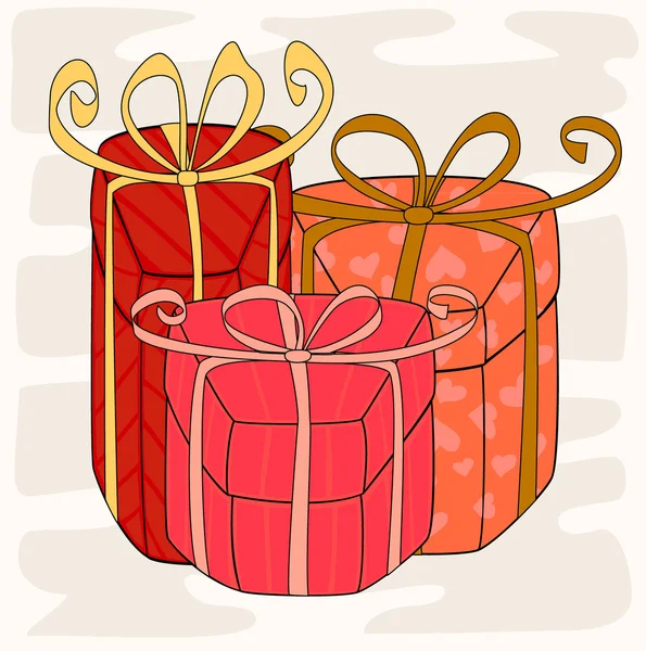 Coffrets cadeaux — Image vectorielle