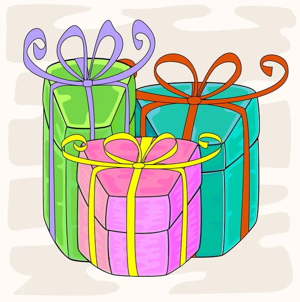 Κουτιά δώρων — Διανυσματικό Αρχείο