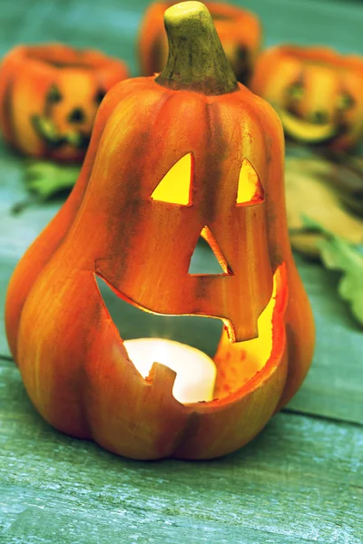 Closeup of halloween pumpkins — Stock Photo, Image