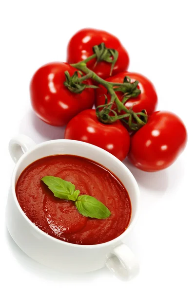 Traditionelle Tomatensuppe — Stockfoto