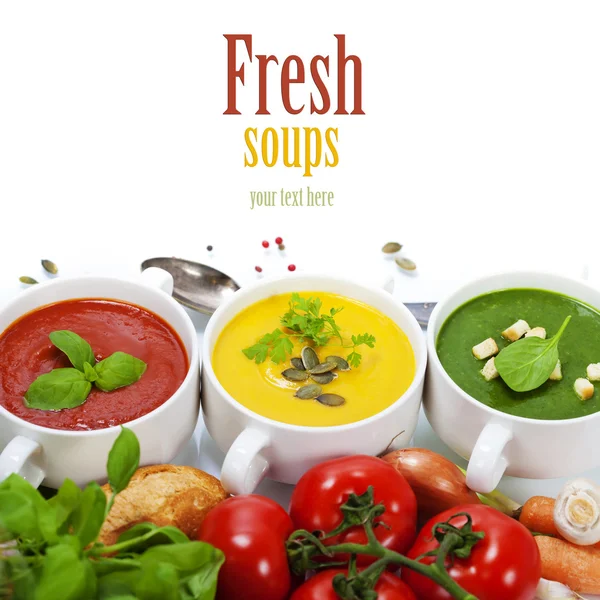 Traffic light soups — Stock Image Traffic light soups Royalty Free Stock Images