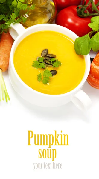 Traditional Pumpkin soup — Stock Photo, Image