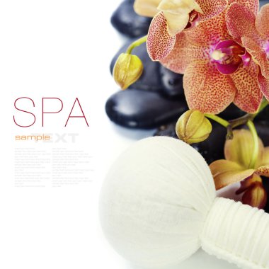 güzel orkide ile Spa kompozisyon