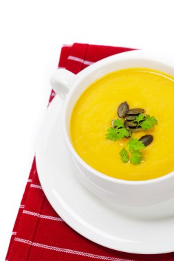 geleneksel balkabağı çorbası