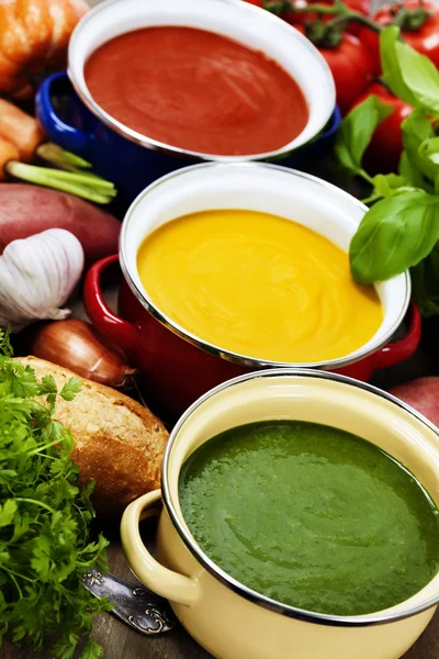 Traffic light soups — Stock Image Traffic light soups Stock Picture