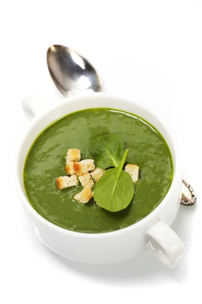 Traditional Spinach soup — Stock Photo, Image