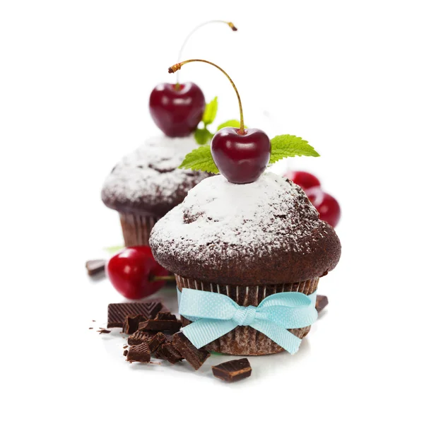 Fresh chocolate muffins — Stock Photo, Image