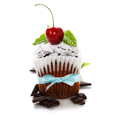 taze berry ile çikolatalı kek