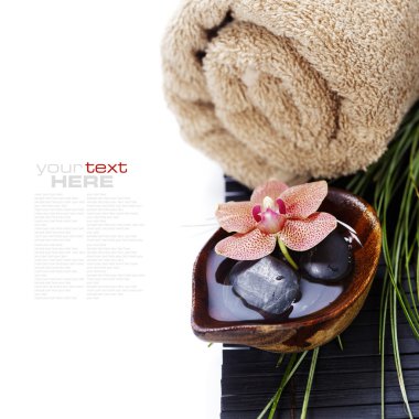 güzel orkide ile Spa kompozisyon