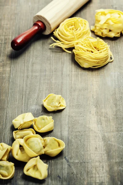 Fersk pasta – stockfoto