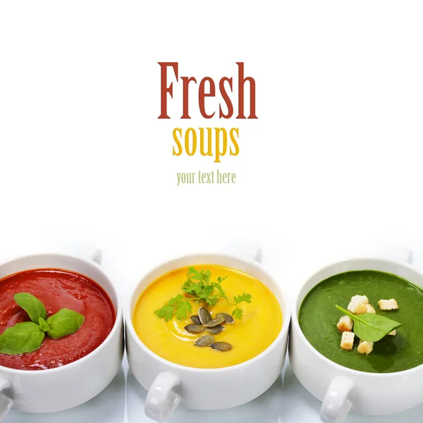 Traffic light soups — Stock Image Traffic light soups Stock Image