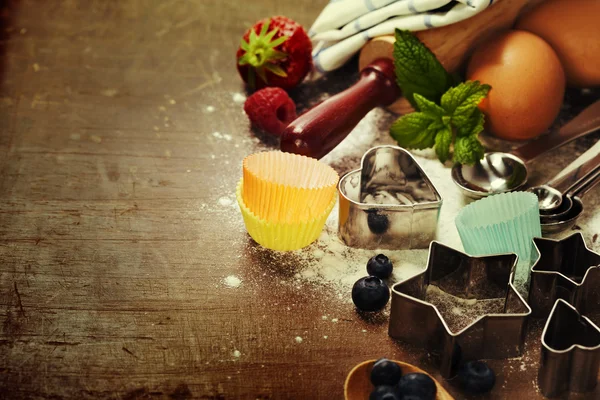 Preparations for homemade baking — Stock Photo, Image