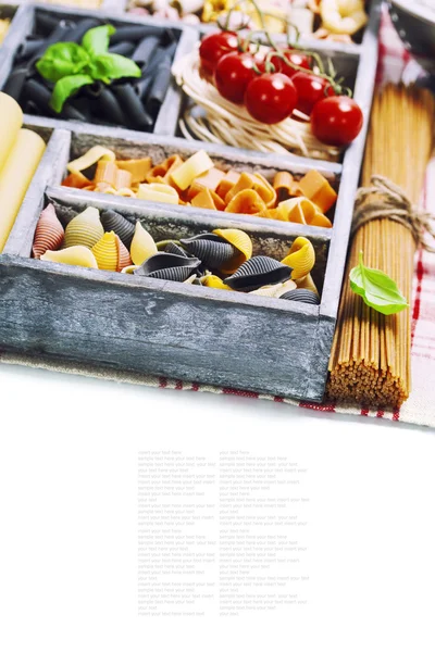 Assorted pastas — Stock Photo, Image