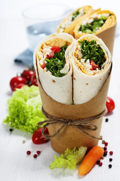 Tortilla wraps — Stockfoto