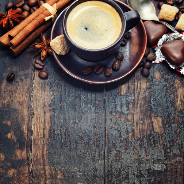 Kávé és fűszerek — Stock Fotó