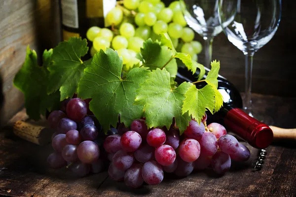 Wine and grape Stock Photo