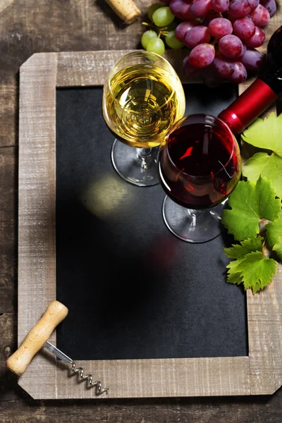 Wine and grape background — Stock Photo, Image