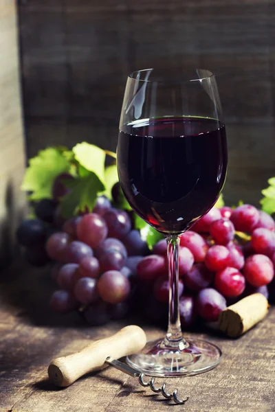 Şarap ve üzüm — Stok fotoğraf