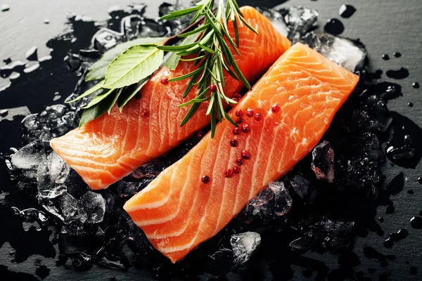 Salmon segar — Stok Foto