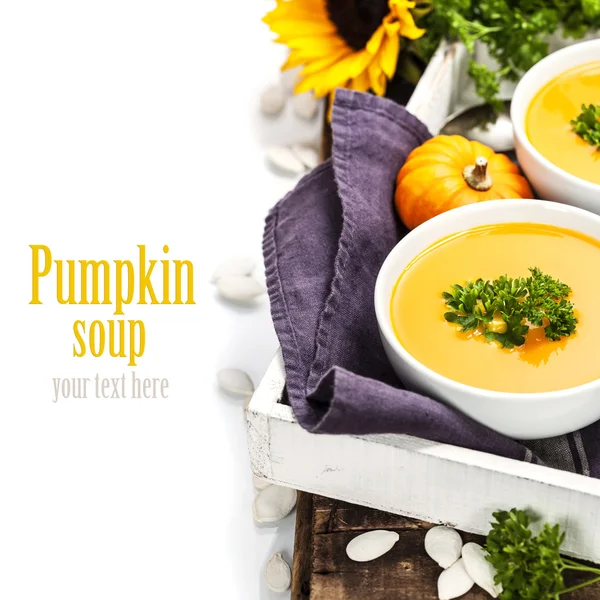 Sopa de calabaza — Foto de Stock