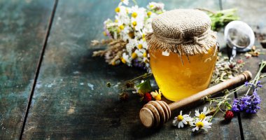 Honey and Herbal tea clipart