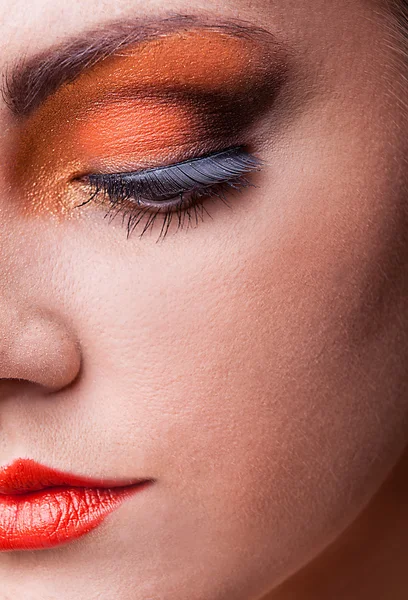 Kvinna ögat med vacker makeup — Stockfoto