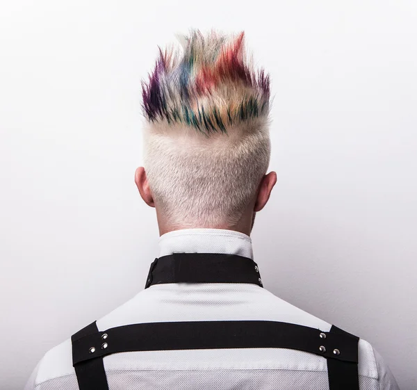 Nape with the painted hair — Stock Photo, Image