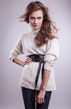 güzel kadın poz Studio