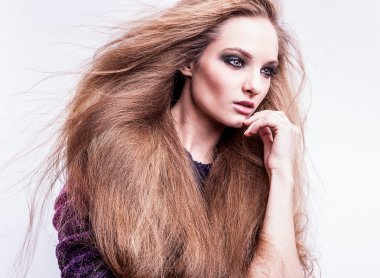 genç seksi model kız poz Studio