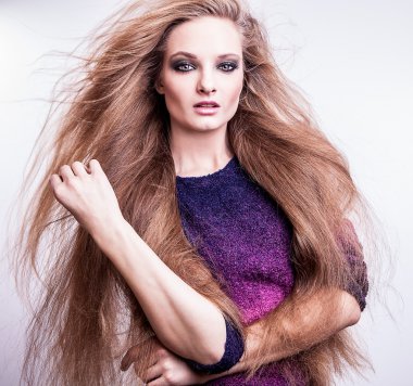 genç seksi model kız poz Studio