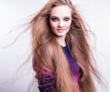 genç seksi model kız poz Studio