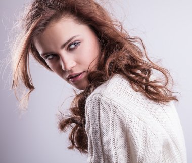 güzel kadın poz Studio