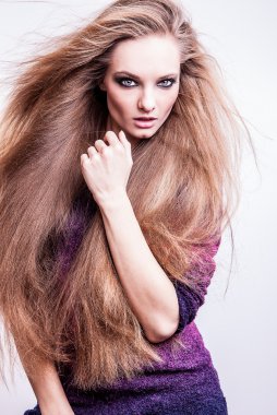 genç seksi model kız poz Studio