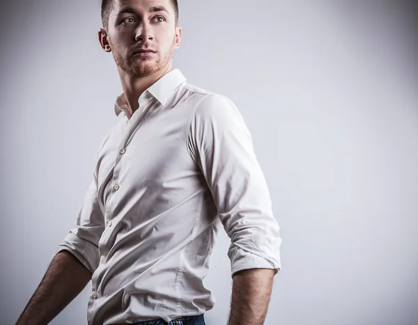 Portrait of young handsome man — Stock Photo, Image