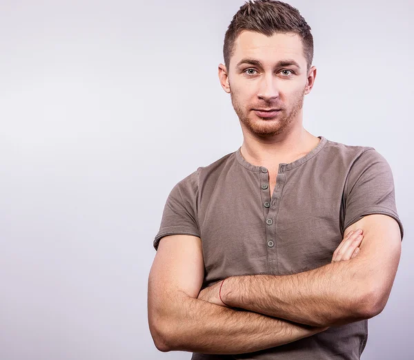 Portrait of young handsome man — Stock Photo, Image