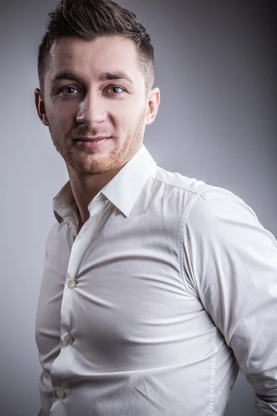 Portrait of young handsome man — Stock Photo, Image