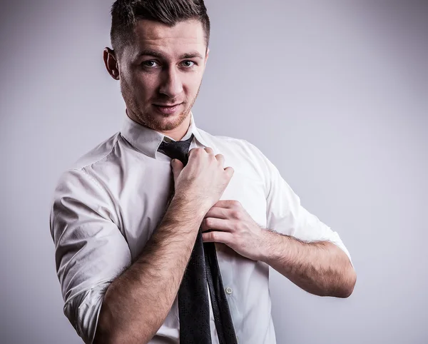 Portrait of young handsome man — Stock Photo, Image