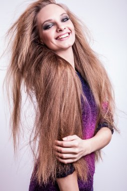 genç seksi model kız poz Studio