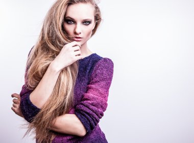 genç seksi model kız poz Studio