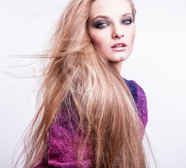 genç seksi model kız poz Studio