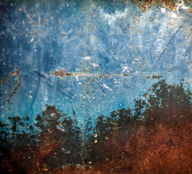 eski paslı kırık Metalik arka plan.