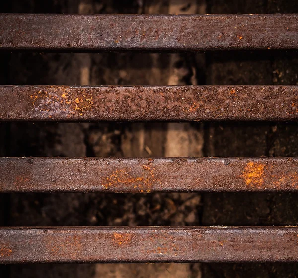 Oude roestige gebarsten metalen achtergrond. — Stockfoto