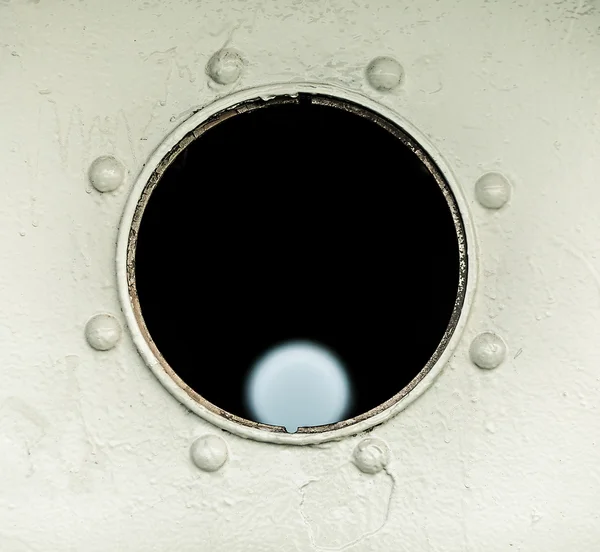 Metal ship porthole. — Stock Photo, Image