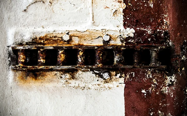 Old rusty cracked metallic background. — Stock Photo, Image
