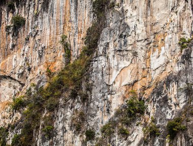 Cliff arka plan olarak Tayland.